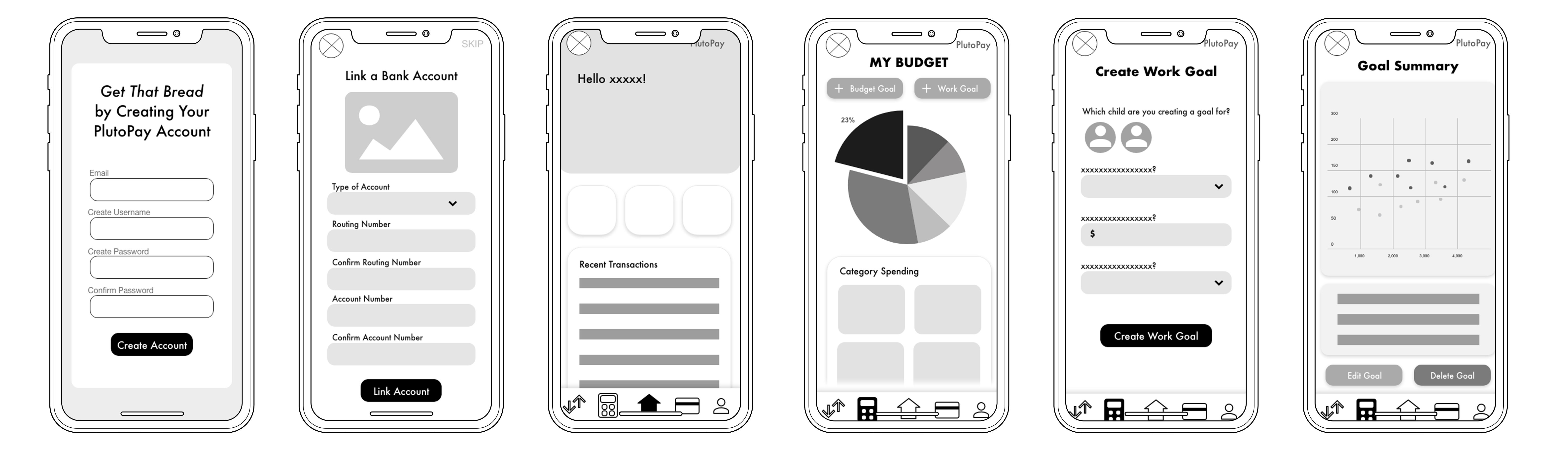 Mid-fi Wireframes